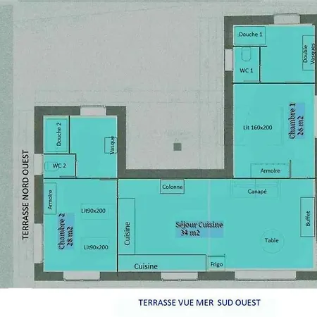 4pers, Stunning Sea View, On Foot 4* Σπίτι διακοπών *