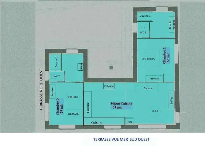 4pers, Stunning Sea View, On Foot 4* 度假居 *